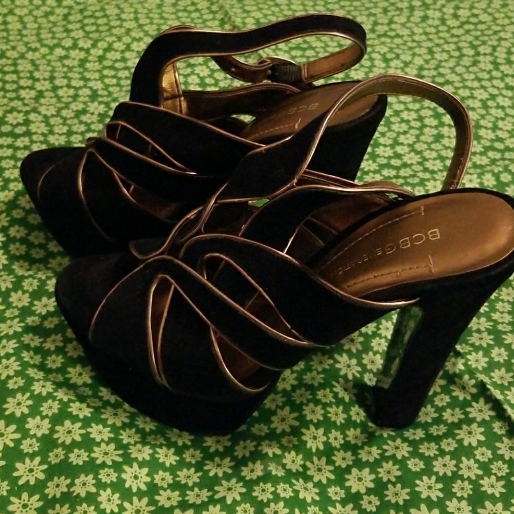 COPY - Black  BCBGeneration platform heels